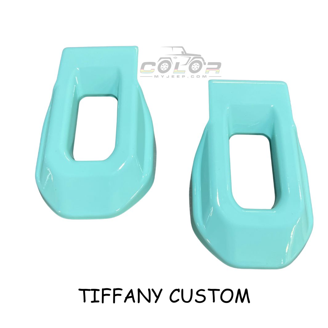 Hood Latch Cover Exterior Accent Trim JL, JLU, Sahara, Rubicon, 4XE Wrangler JT Gladiator2 PCS Set