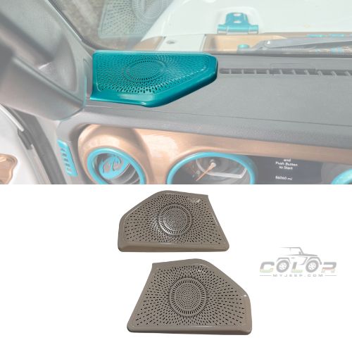 Pillar Speaker Full Cover Accent Trim 2 PCS Set JL, JLU, Sahara, Rubicon, Jeep Wrangler, JT Gladiator Interior OPEN BOX/FINAL SALE
