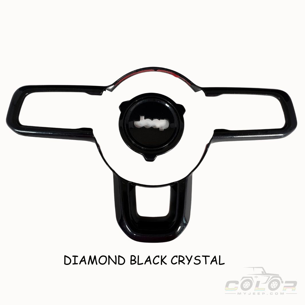 Steering Wheel and Center Hub Trim 2 PCS set, JL/JLU GLADIATOR