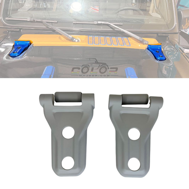 Hood Hinge Cover Accent Trim JL, JLU, Sahara, Rubicon, Wrangler, JT, Gladiator Jeep