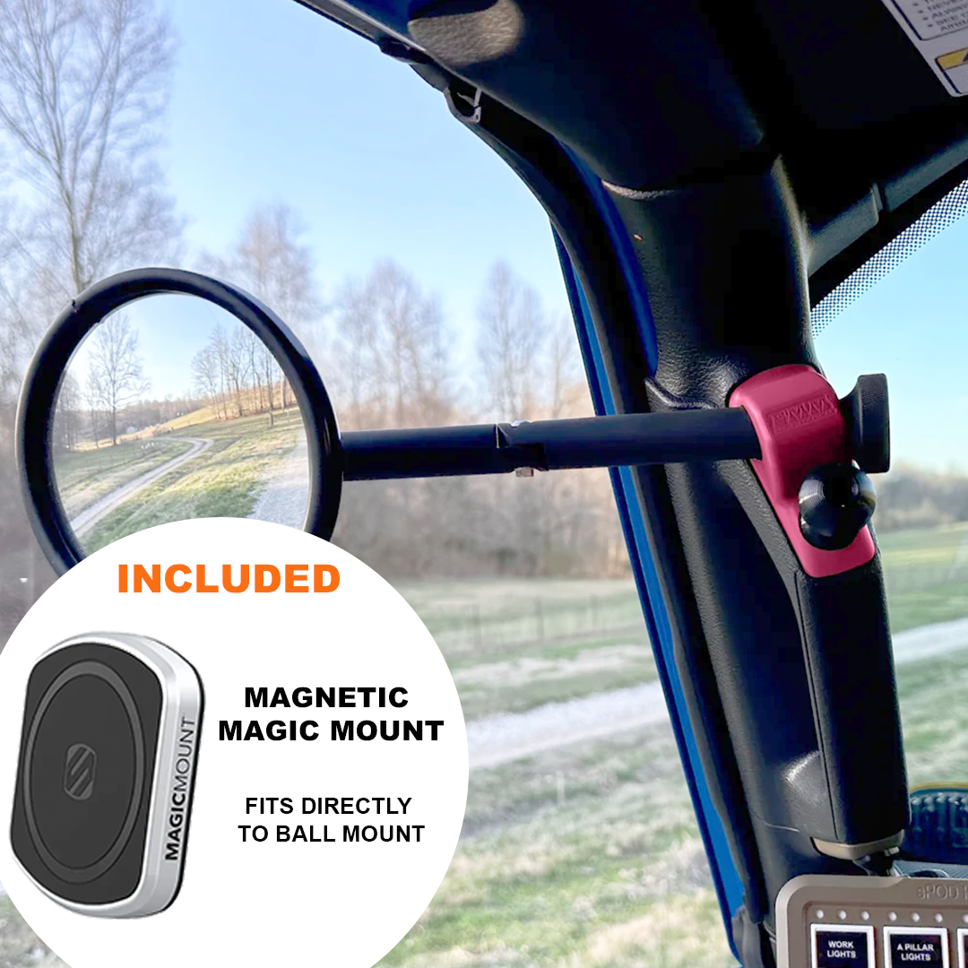 **2024** Gladiator / JT A-Pillar Side Jeep Mirrors with Base Mount Driver AND Passenger