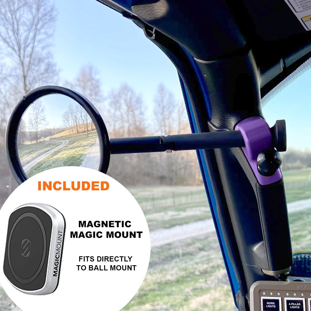 **2024** Gladiator / JT A-Pillar Side Jeep Mirrors with Base Mount Driver AND Passenger