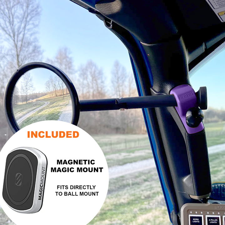 **2024** Gladiator / JT A-Pillar Side Jeep Mirrors with Base Mount Driver AND Passenger