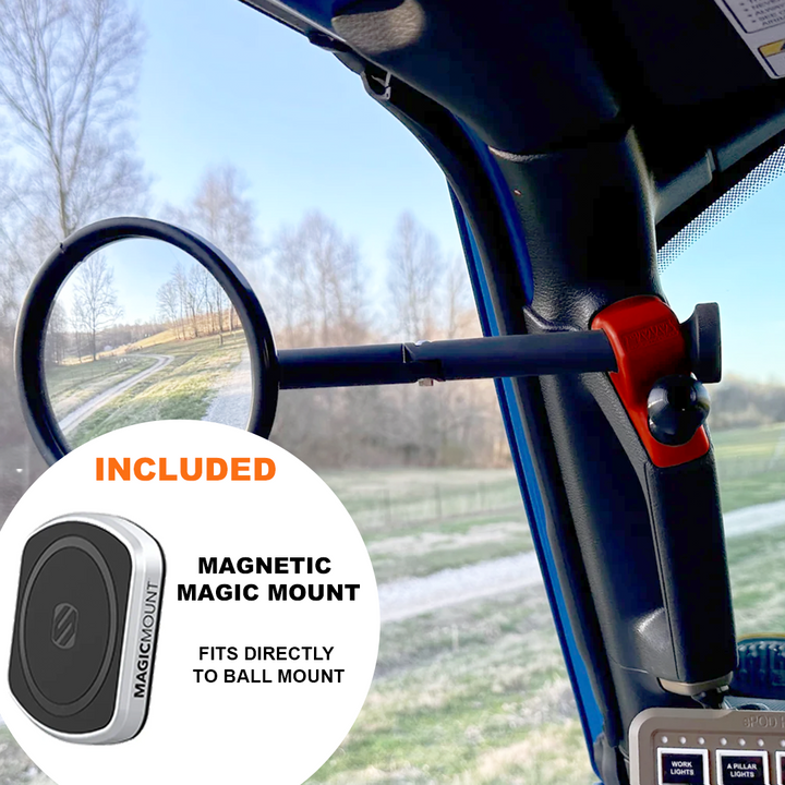 **2024** Gladiator / JT A-Pillar Side Jeep Mirrors with Base Mount Driver AND Passenger
