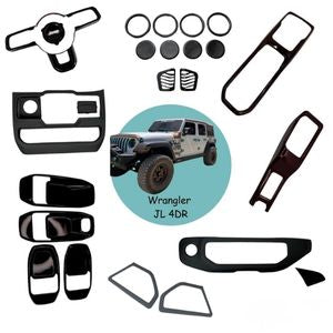 Premium INTERIOR Accent Trim Cover Package Jeep WRANGLER JL 2018-2023 CHAMELEON 4DR-Color My Ride, LLC 
