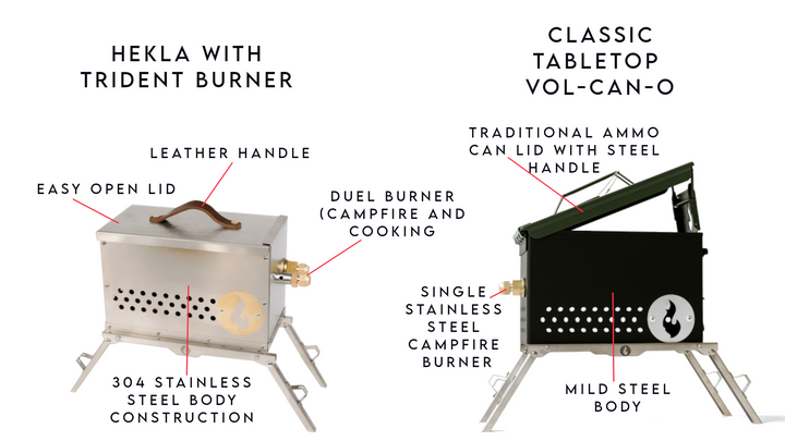 Hekla with Trident Buner: Cooking and Campfire in One Box!