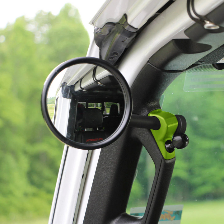**2024** JL/JLU A-Pillar Side Jeep Mirrors with Base Mount Driver AND Passenger