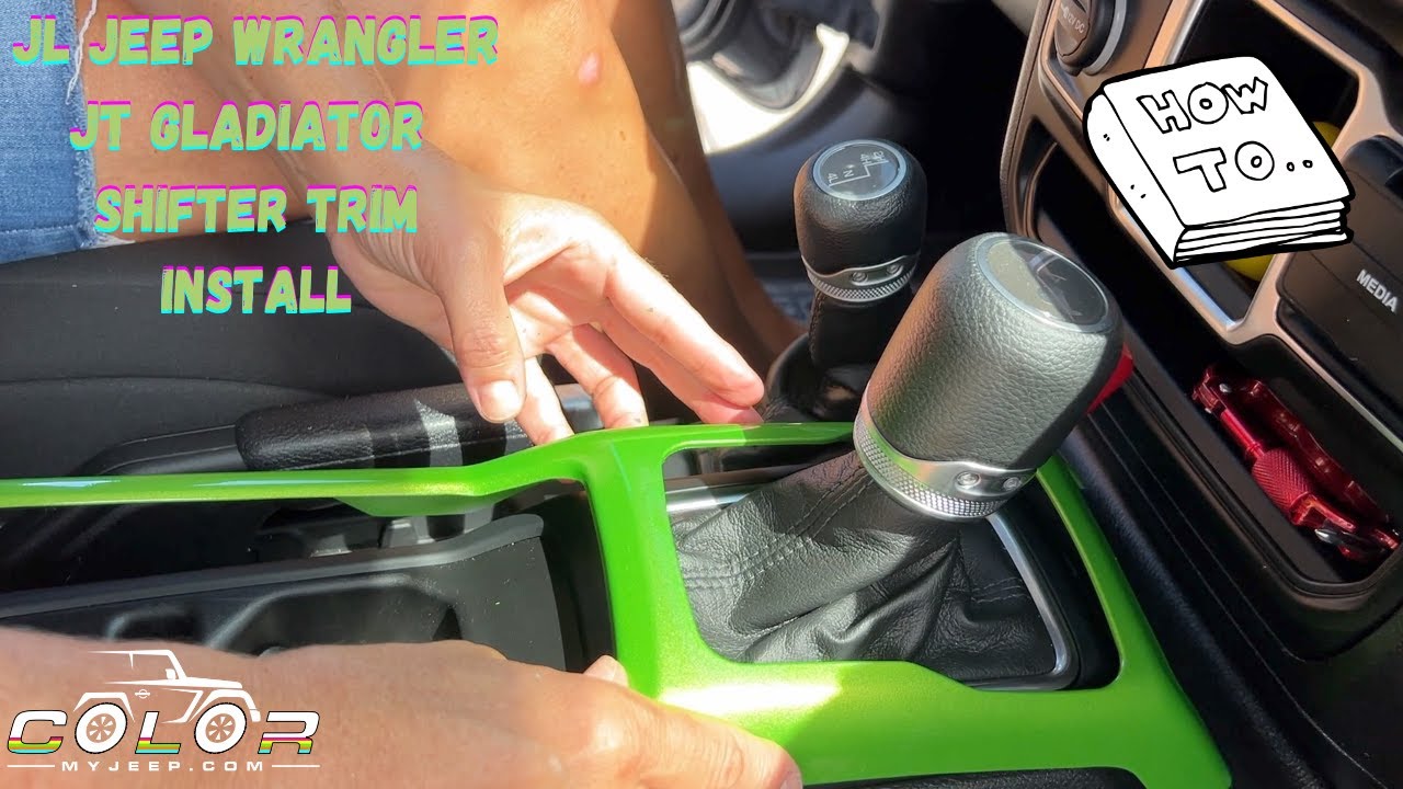 Jeep Wrangler JL JT Gladiator Shifter Accent Trim Cover In