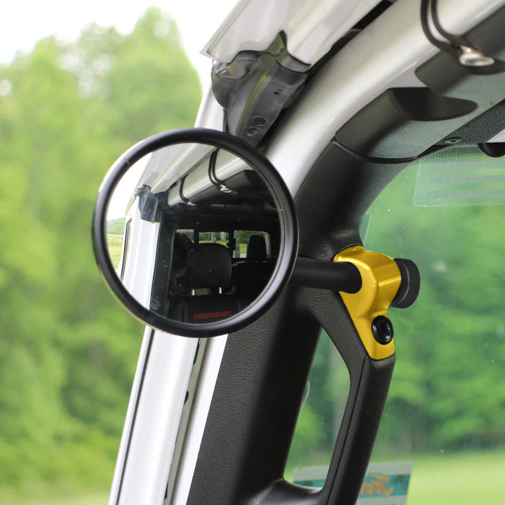 **2024** JL/JLU A-Pillar Side Jeep Mirrors with Base Mount Driver AND Passenger