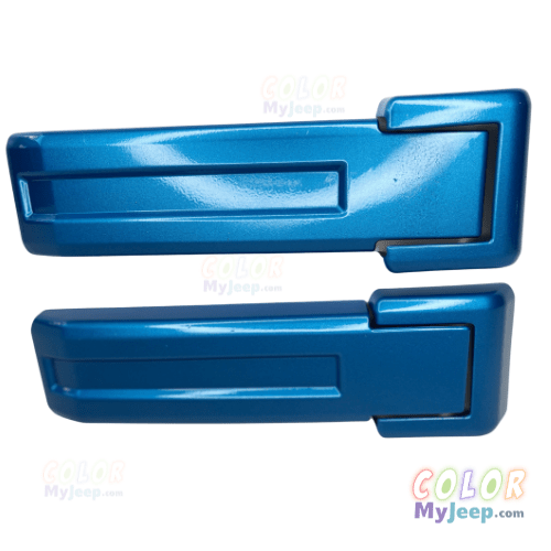 CMJ Exterior Trim BLUE Surf Blue Pearl PQD JK, JKU Wrangler 2007-2018 Tailgate Door Hinge Accent Covers Exterior Jeep Trim