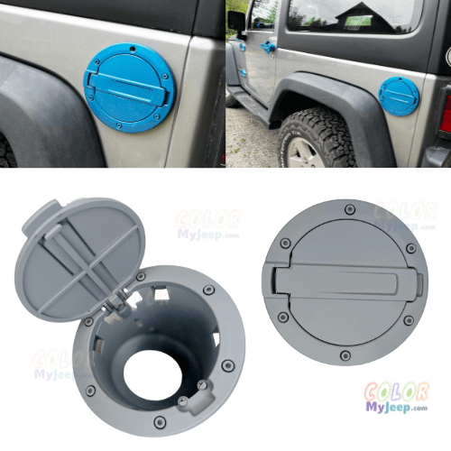 CMJ Exterior Trim JK, JKU Wrangler 2007-2018 Gas Cap Fuel Accent Cover Exterior Jeep Trim
