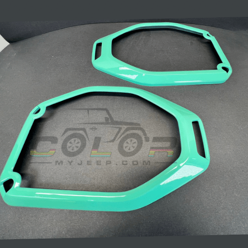 CMJ Interior Trim GREEN Mint Yeti Seafoam JL, JLU, Sahara, Rubicon, Jeep Wrangler, JT Gladiator Interior Roof Speaker Bezel Accent Cover Trim