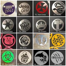 CMJ Interior Trim JK,JKU, JL, JLU, Sahara, Rubicon, Jeep Wrangler, JT Gladiator Interior Air Vent Custom Emblem Design Accent Trim