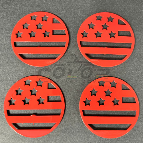 CMJ Interior Trim JK,JKU, JL, JLU, Sahara, Rubicon, Jeep Wrangler, JT Gladiator Interior Air Vent Custom Emblem Design Accent Trim