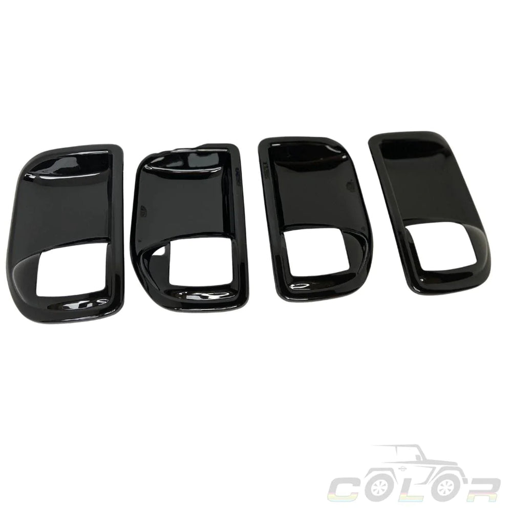Jeep Trim Interior Trim 4 DOOR / BLACK Diamond Black Crystal PXJ JK Door Bowl Covers Interior Accent Trim 2 Door or 4 Door