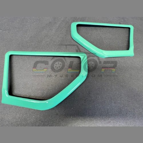 Jeep Trim Interior Trim GREEN Mint Yeti Seafoam JL, JLU, Sahara, Rubicon, Jeep Wrangler, JT Gladiator Interior Pillar Speaker Bezel Accent Trim 2 PCS Set