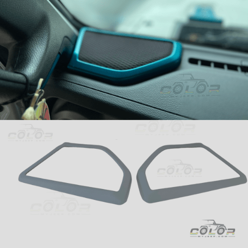 Jeep Trim Interior Trim JL, JLU, Sahara, Rubicon, Jeep Wrangler, JT Gladiator Interior Pillar Speaker Bezel Accent Trim 2 PCS Set