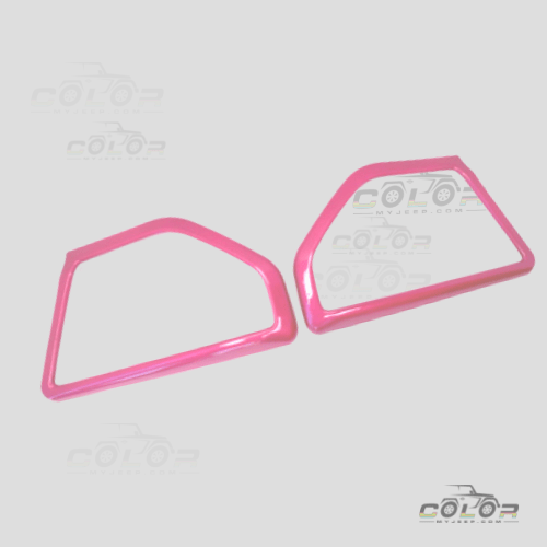 Jeep Trim Interior Trim PINK Tuscadero PHP JL, JLU, Sahara, Rubicon, Jeep Wrangler, JT Gladiator Interior Pillar Speaker Bezel Accent Trim 2 PCS Set
