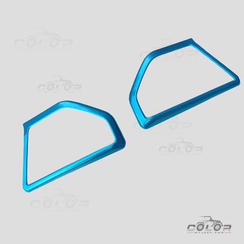 Jeep Trim Interior Trim TEAL Bikini Pearl PPT JL, JLU, Sahara, Rubicon, Jeep Wrangler, JT Gladiator Interior Pillar Speaker Bezel Accent Trim 2 PCS Set